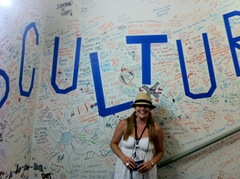 Christa Foley in the Zappos Stairway to Culture